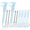 Teling 10 Pcs Eyebrow Ruler tools set 2 Eyebrow Measuring Ruler kit 4 Microblading White Skin Marker Pen 4 Paper Permanent Makeup Position Mapping Mark Tools for Artists Skin view 1