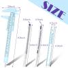Teling 10 Pcs Eyebrow Ruler tools set 2 Eyebrow Measuring Ruler kit 4 Microblading White Skin Marker Pen 4 Paper Permanent Makeup Position Mapping Mark Tools for Artists Skin view 2