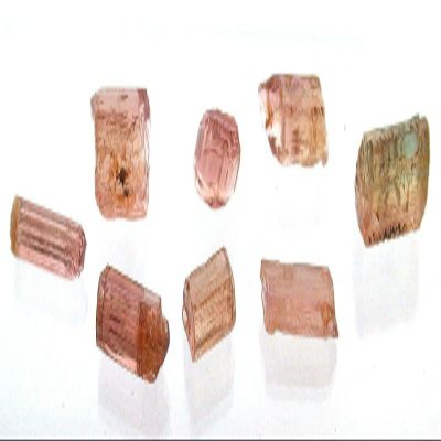 5.95 Grams 8 Select Watermelon Pumpkin Natural Tourmaline Crystal Gem Rough