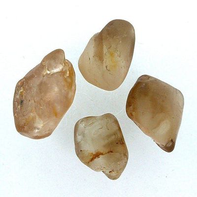 28.79 Grams 4 Pieces Bolivian Alluvial Heat Treated Golden Topaz Facet Gem Rough