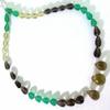99.40 Ct Temporary Strung Citrine Smoky Quartz Green Agate Briolette Gem Strand view 2