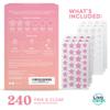 LivaClean Star Blemish Patches (240CT) - Salicylic Acid & Tea Tree Oil, Clear & Pink Pimple Patch Cute, Acne Star, Cute Pimple Skincare, Patches for Face, Blemish Patch view 2