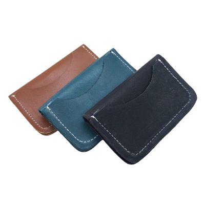 4 Pockets hand made wallet from genuine leather long lasting quality (Brown)