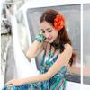 Amuhou Womens Rose Flower Hair Clip Flower Brooch for Bridal Headpiece,Flamenco Dancer (Peony 12 Pcs) view 2