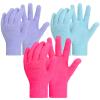 3 Pairs Moisturizing Aloe Gloves for Dry Hands Overnight Aloe Spa Infused Hydrating Cracked Hand Moisturizer Gloves for Women Men Chapped Skin(Stylish Color) view 1