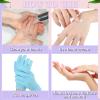 3 Pairs Moisturizing Aloe Gloves for Dry Hands Overnight Aloe Spa Infused Hydrating Cracked Hand Moisturizer Gloves for Women Men Chapped Skin(Stylish Color) view 3