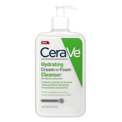 CeraVe Hydrating Cream-to-Foam Cleanser 473ml