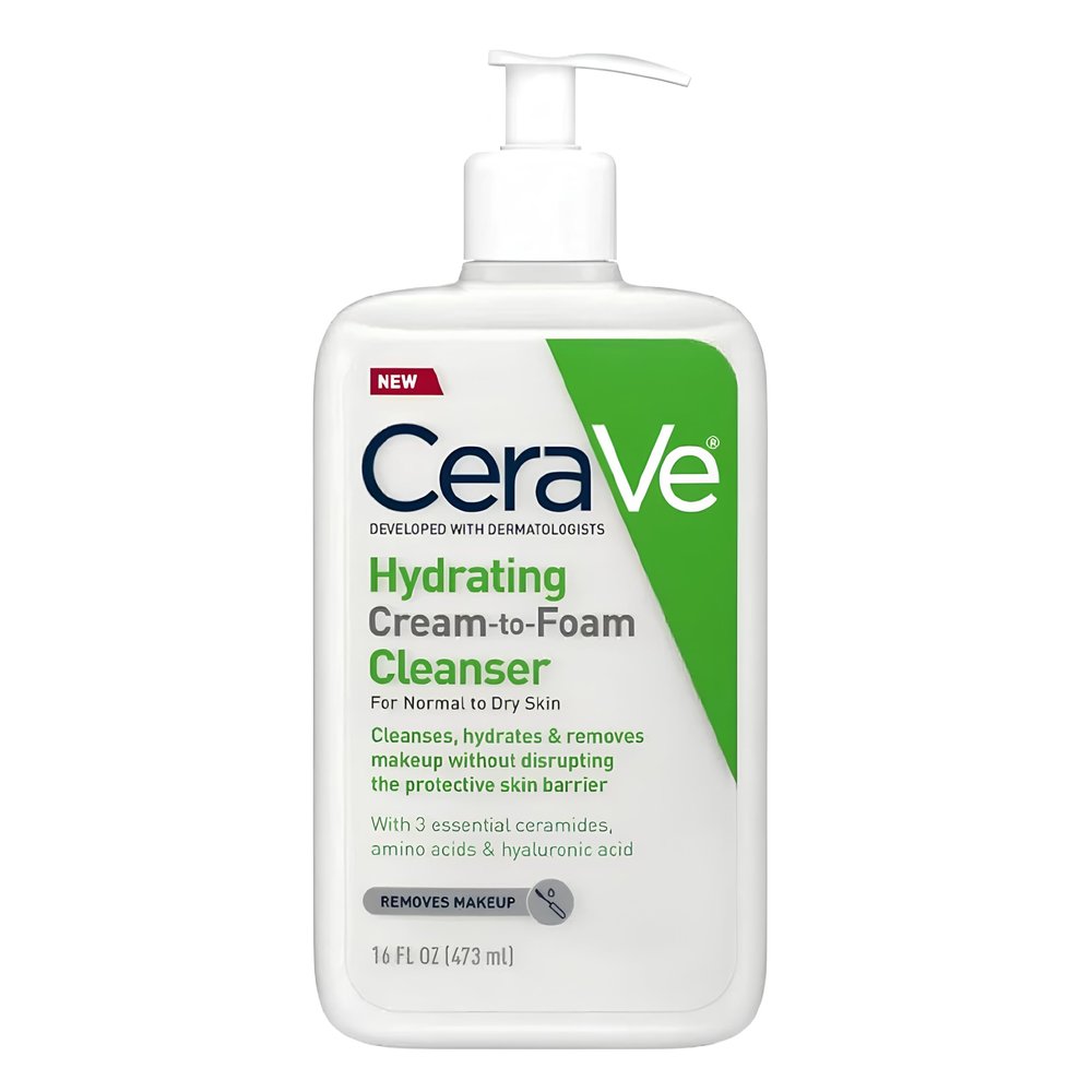 CeraVe Hydrating Cream-to-Foam Cleanser 473ml