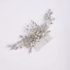 YERTTER Wedding Flower Comb Rhinestone Crystal Hair Side Comb Clip Updo Bridals Headpieces Crystal Wedding for Women Accessories for Brides and Bridesmaids (Silver) view 4