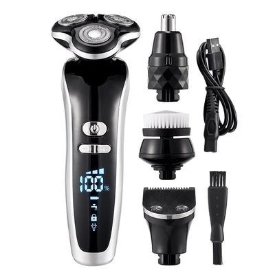 Head Shavers for Bald Men, Electric Shaver 4D For Men Electric Beard Trimmer USB Rechargeable Shaving Machine Electric Adult Hair Clipper Portable Razor (Color : Set)