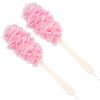 Arswin Loofah Back Scrubber for Shower,Loofah On a Stick Long Handle Bath Sponge Shower Brush,Soft Nylon Mesh Body Brush for Women&Men view 1