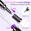 Makartt Nail Rhinestone Glue Gel, Upgrade Gel Nail Glue with Brush Pen Tip Super Strong Adhesive Precise for Nail Charms Crystals Rhinestone Beads Flower 3D Decorations 8ml*2 view 2