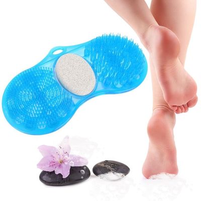 YUYTE Foot Massage Foot Exfoliate Cleaner Bath Foot Massage Pumice Scrub Exfoliating Cleaner Shower Anti Slip Slip Mat, Pumice Stone Exfoliating Foot Cleaner
