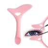 DogieLyn Reusable Eyeliner Stencils Silicone Winged Tip Eyebrow Pencil Smoky Eyeshadow Applicators Plate Cat Shape Guide Template Multifunctional Lazy Quick Makeup Tool view 1