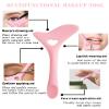 DogieLyn Reusable Eyeliner Stencils Silicone Winged Tip Eyebrow Pencil Smoky Eyeshadow Applicators Plate Cat Shape Guide Template Multifunctional Lazy Quick Makeup Tool view 2