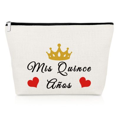 15th Birthday Gifts for Girls Makeup Bag Birthday Gifts for Teen from Mom Sweet 15 Gifts Cosmetic Bag 15 Years Old Girls Gifts Happy 15th Birthday Gifts for Daughter Sister Turning Fifteen Gift