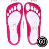 60 Pairs(120 Feets) Disposable Tanning Feet Pads Sunless Airbrush Spray Tent Protect Foot Shaped Spray Tan Sandals view 2