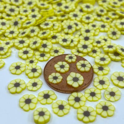 Sunflower Clay Different Size Shape Glitter, Flower Shape Glitter, Summer Shape, Glitter for Nails, Glitter for Tumblers, Glitter Shapes for tumblers, Glitter Shape Confetti (2oz)