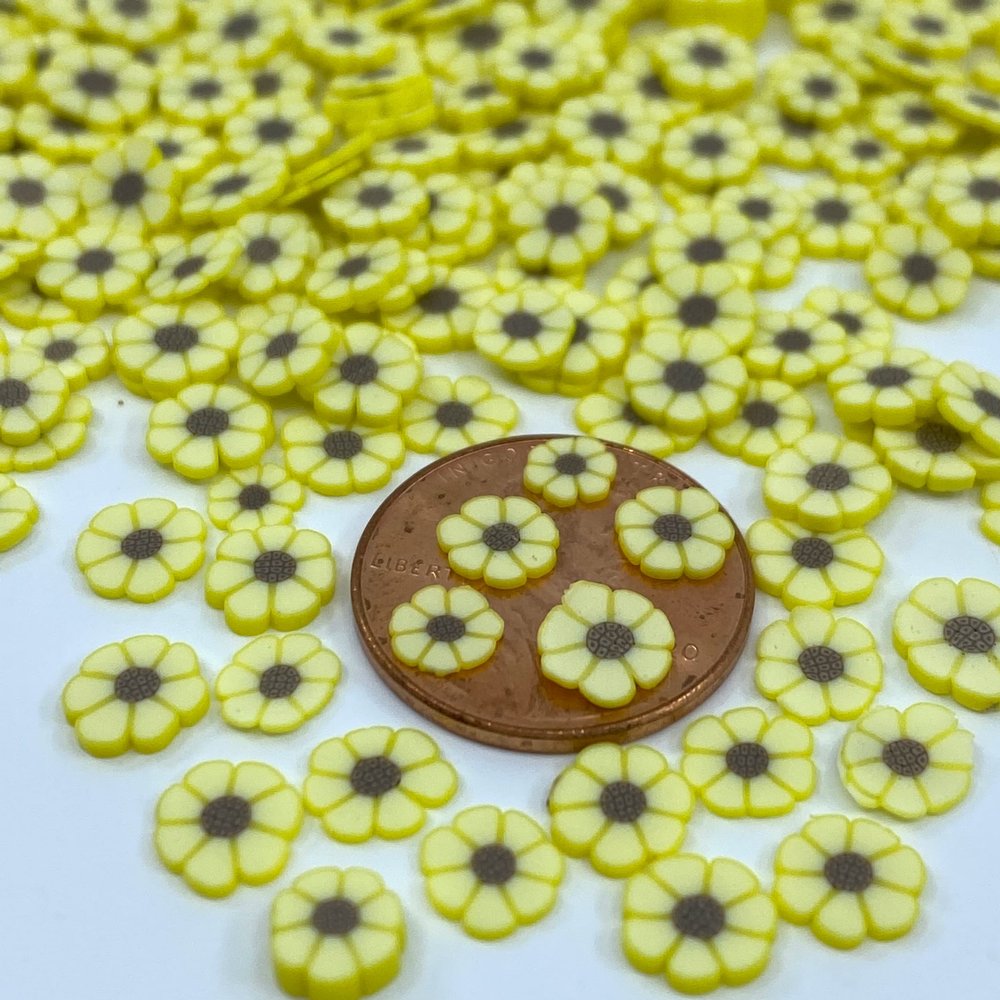 Sunflower Clay Different Size Shape Glitter, Flower Shape Glitter, Summer Shape, Glitter for Nails, Glitter for Tumblers, Glitter Shapes for tumblers, Glitter Shape Confetti (4oz)
