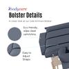 XL Side Armrest Bolster Massage Table Extension, Extra Long Exam Table Extender, Extend The Width of Your Table, Massage Bolster (Navy Blue) view 2