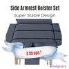 XL Side Armrest Bolster Massage Table Extension, Extra Long Exam Table Extender, Extend The Width of Your Table, Massage Bolster (Navy Blue) view 4