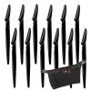 Eyebrow Razor for Women, 12 Pcs Face Razor Multipurpose Exfoliating Tool, Eyebrow Shaper For Women and Man With Precision Cover and Bag, NIOUK (BLACK) view 1