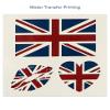 Temporary Tattoo USA/UK | 50 Sheets Patriotic US, America Flag, British, United Kingdom, Union Jack Flag Sticker | Patriotic Party Supplies | for Kids Adults view 2