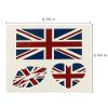 Temporary Tattoo USA/UK | 50 Sheets Patriotic US, America Flag, British, United Kingdom, Union Jack Flag Sticker | Patriotic Party Supplies | for Kids Adults view 4
