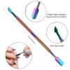 Cuticle Trimmer with Cuticle Pusher, SoHai Cuticle Remover Cutter Nipper and Triangle Cuticle Nail Pusher Peeler Scraper, Durable Dead Skin Clipper Manicure Pedicure Tools (Colorful) view 3