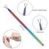 Cuticle Trimmer with Cuticle Pusher, SoHai Cuticle Remover Cutter Nipper and Triangle Cuticle Nail Pusher Peeler Scraper, Durable Dead Skin Clipper Manicure Pedicure Tools (Colorful) view 4