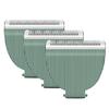 Audoc 3PCS Replacement Blades for Meridian Trimmer,Hygienic Ceramic Hair Replacement Blades for Meridian Body Trimmer (Onyx & Sage),Green view 1