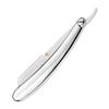 Manual Razor Folding Handle Barber Shaving Tool Hair Trimmer Beard Shaping Tool (No Shaving Slice) Men Shaver Tool Supplies Accessories for Line-Ups & Hair Detailing Precision (Silver) view 3