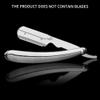 Manual Razor Folding Handle Barber Shaving Tool Hair Trimmer Beard Shaping Tool (No Shaving Slice) Men Shaver Tool Supplies Accessories for Line-Ups & Hair Detailing Precision (Silver) view 4