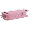 BarberPub Beauty Locking Wall Mount Styling Station, Barber Salon Station with Hair Dryer Holders, Spa Storage Floating Equipment with 2 Drawers 5012 (Pink) view 4
