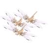 3 Pcs Dragonfly Starfish Hair Clips Bridal Pearl Hair Pins Gold Tone Alligator Hair Clips Wedding Hair Barrette Jewel Hair Pin view 1