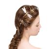 3 Pcs Dragonfly Starfish Hair Clips Bridal Pearl Hair Pins Gold Tone Alligator Hair Clips Wedding Hair Barrette Jewel Hair Pin view 2