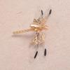 3 Pcs Dragonfly Starfish Hair Clips Bridal Pearl Hair Pins Gold Tone Alligator Hair Clips Wedding Hair Barrette Jewel Hair Pin view 3