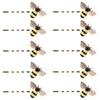10 Pcs Cute Honeybee Hairpins Rhinestone Hair Clips Metal Hair Side Clip Barrette Bobby Pin view 1