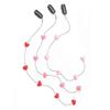 3 Pcs Acrylic Love Heart Bead Streamline Hair Clips Hair Pins Hair Side Combs Hairpins view 1