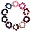 10 Pcs Velvet Elastic Hair Scrunchies Pearl Hair Bands Scrunchy Hair Ties Ropes Ponytail Holder with Pearl Hair Scrunchy view 1