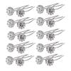 20 Pcs Women Headwear Wedding Bridal Rhinestone Crystal Hair Pins Clips view 1