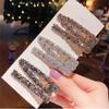 4 Pcs Crystal Duckbill Hairpins Rhinestone Alligator Hair ClipsHair Barrettes Bobby Hair Pins view 2