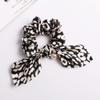 4 Pcs Chiffon Bowknot Hair Scrunchies Scarf Hair Ties Elastic Ponytail Holder Floral Hair Scrunchy Ropes Rabbit Bunny Ear Hair Bands view 2