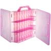 Foraineam 2 Pack Double Side Nail Polish Organizer Transparent Nail Tools Holder Box Portable Universal Nail Polish Carrying Case with 8 Adjustable Dividers for Storage Display view 2