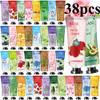 38 Pack Hand Cream Gifts Set,Mothers Day Gifts,Thank You Gifts,Nurses Week Gifts,Bridesmaid Gifts,Gifts for Women,Natural Plant Fragrance Hand Lotion Travel Size Mini Hand Cream for Dry Cracked Hands view 1