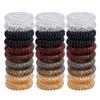 30 Pcs No Crease Hair Ties Phone Cord Hair Ties Spiral Hair Ties Hair Coils Spiral Telephone Hair Ties Coil Ponytail Holder Elastic Coil Hair Ties view 1