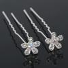 20 Pcs Women Headwear Wedding Bridal Rhinestone Crystal Hair Pins Clips view 2