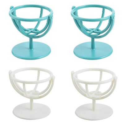 4 Pack Makeup Sponge Holders Beauty Makeup Sponge Holders Egg Powder Display Stand Dryer Rack Makeup Sponge Support, Mixed Shape