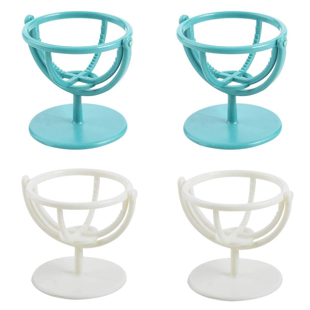 4 Pack Makeup Sponge Holders Beauty Makeup Sponge Holders Egg Powder Display Stand Dryer Rack Makeup Sponge Support, Mixed Shape