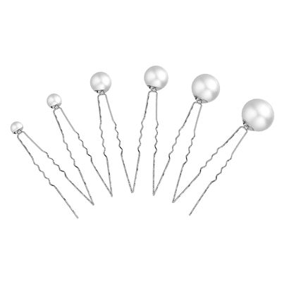 18 Pcs Wedding Bridal Pearl Hair Clips Hairpins U Shaped Pearl Hair Pins